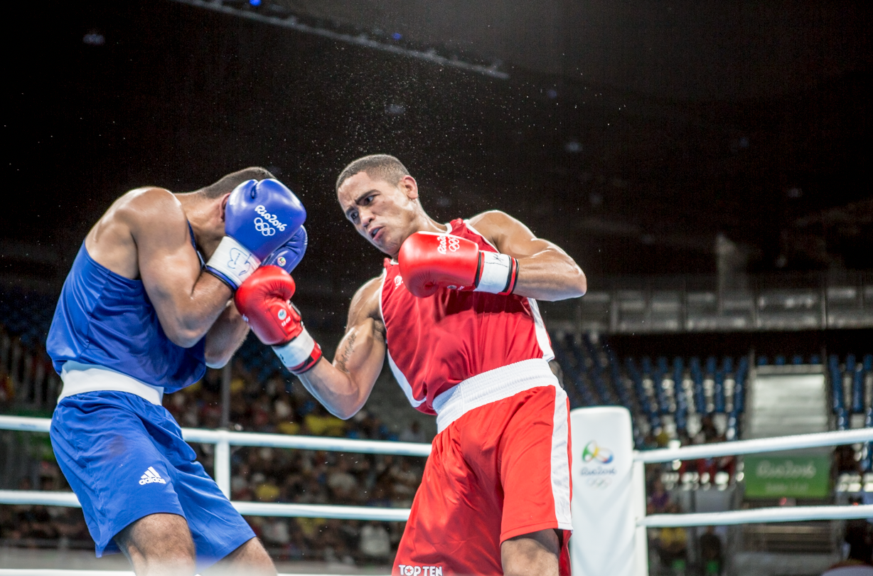 olympic boxers, red vs. blue